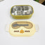 Cartoon cute stainless steel compartment lunch box lunch box fresh-keeping box - Korvel