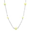 Collier élégant en or blanc 14 carats avec perles blanches