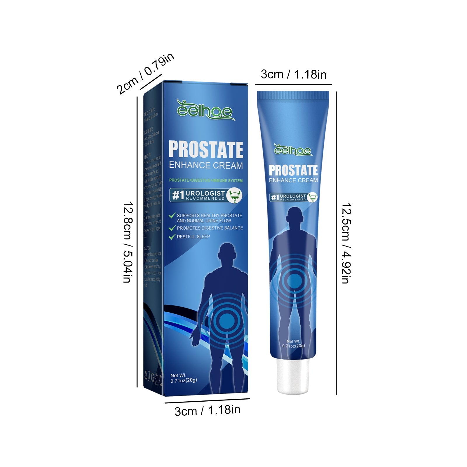 Prostate Enhance Cream, Body Care To Relieve Male Prost Discomfort Care Massage Topical Acupoint Cream - Korvel
