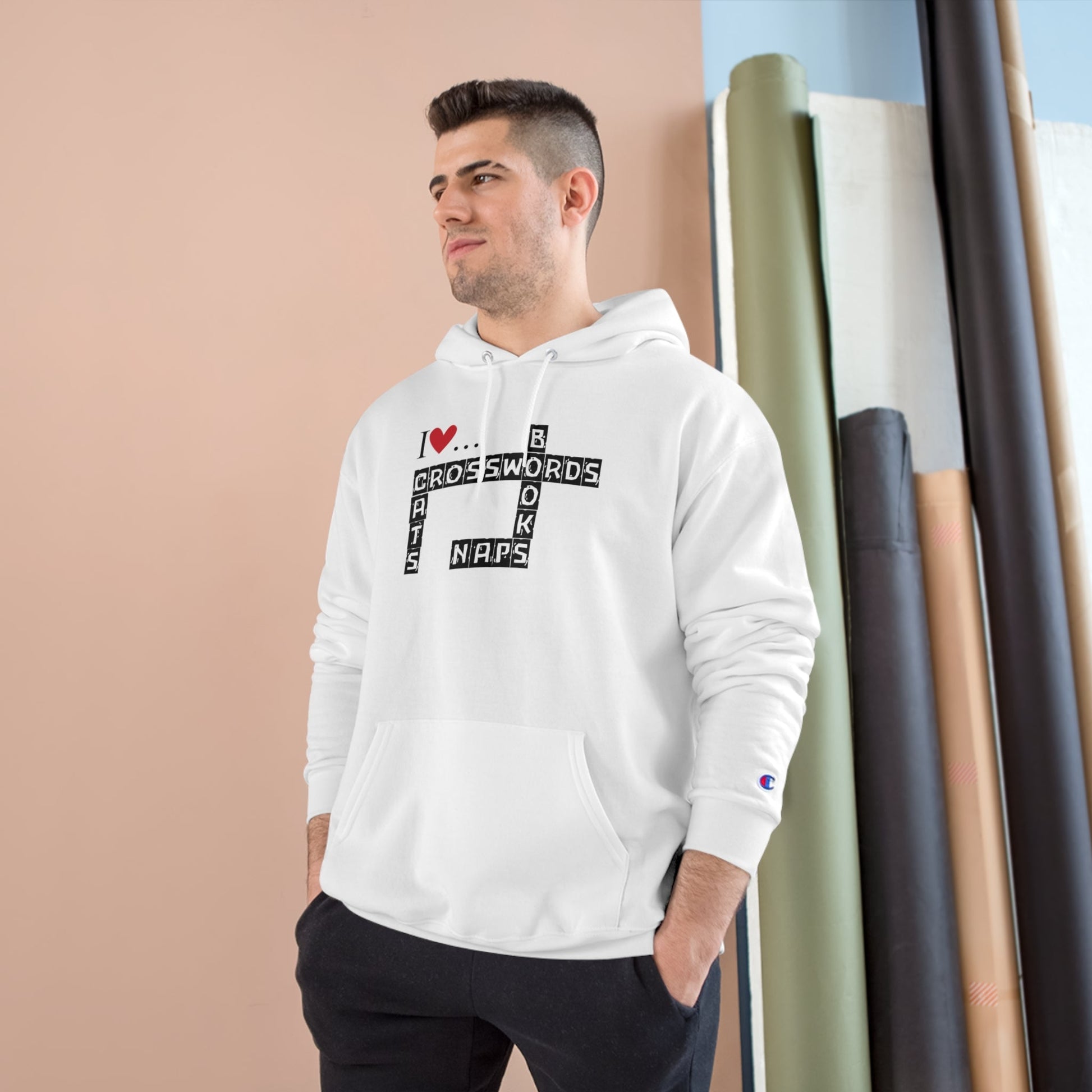 Cozy Crosswords & Cats Hoodie for Cat Lovers - Korvel