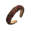 Exaggerated Baroque Colorful Crystal Candy Sponge Wide Edge Hair Hoop Headband - Korvel