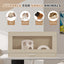 Squirrel cage acrylic panel with independent storage cabinet and wooden guinea pig room with bridge (L 31.50 x W 15.75 x H32.28) - Korvel