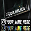 New Car Sticker User Name Custom Personalized Vinyl Decals Motorcycle For Customization Needs Remarks Car Sticker - Korvel