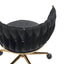 Office desks and chairs, with adjustable wheels and cushioned office desks and chairs that conform to ergonomics (black) - Korvel