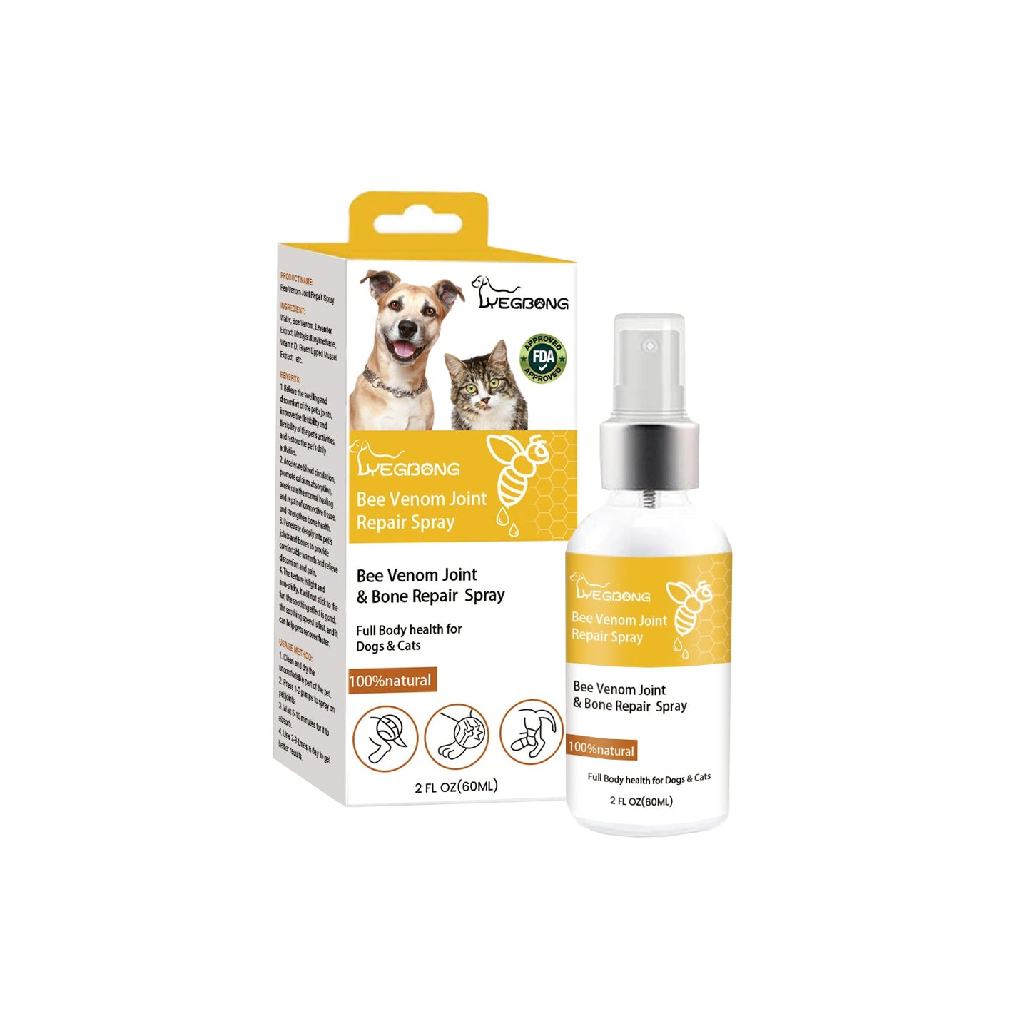 Spray Premium para la Reparación de Articulaciones para Gatos y Perros