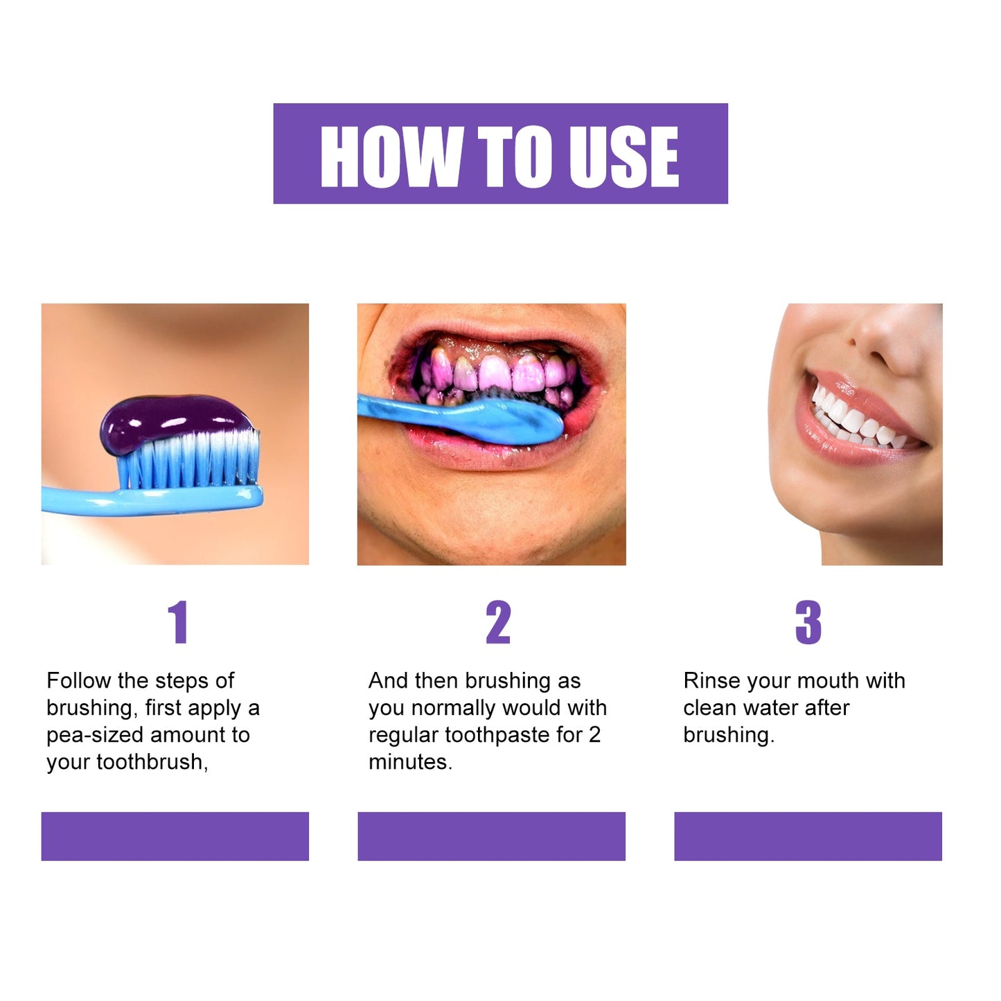 Teeth Whitening Toothpaste, Removing Teeth Stains And Odors Oral Care Brightening And Whitening Teeth Toothpaste - Korvel