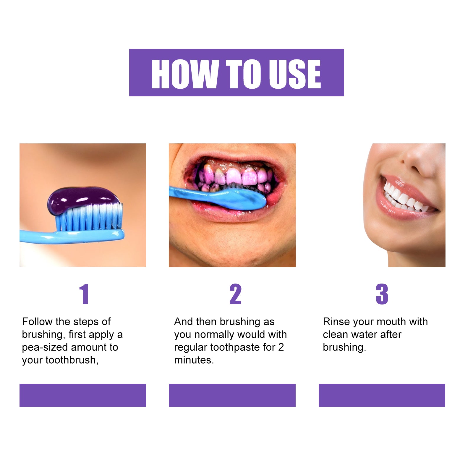 Teeth Whitening Toothpaste, Removing Teeth Stains And Odors Oral Care Brightening And Whitening Teeth Toothpaste - Korvel