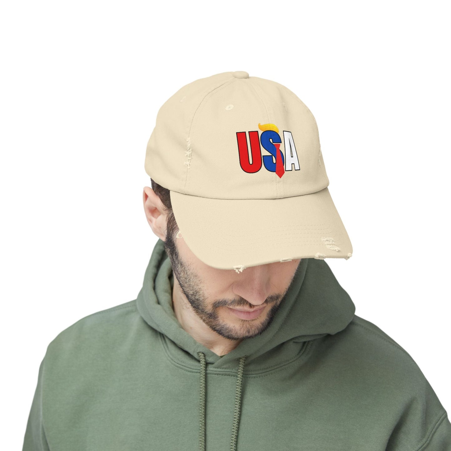 Gorra Unisex Tendencia Distressed USA