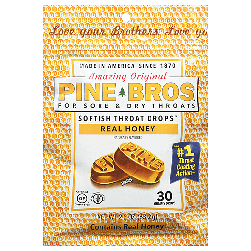 Pine Bros Softish Drops with Real Honey