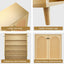 Shoe Storage Cabinet with Adjustable Plates Natural doors - Korvel