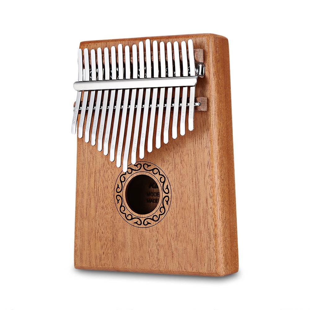 B - 17T 17 Keys Kalimba Thumb Piano Mahogany Body Musical Instrument - Korvel