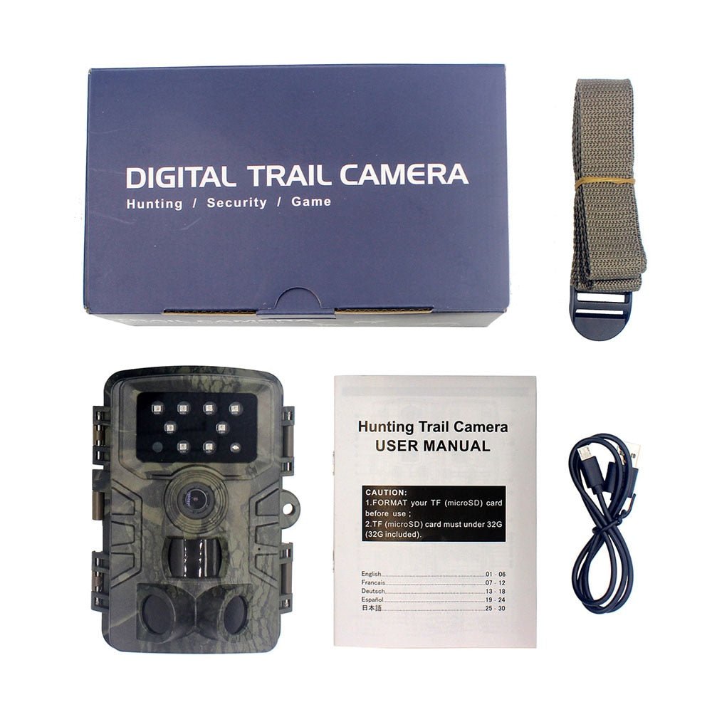 20MP Waterproof Trail Camera with Night Vision