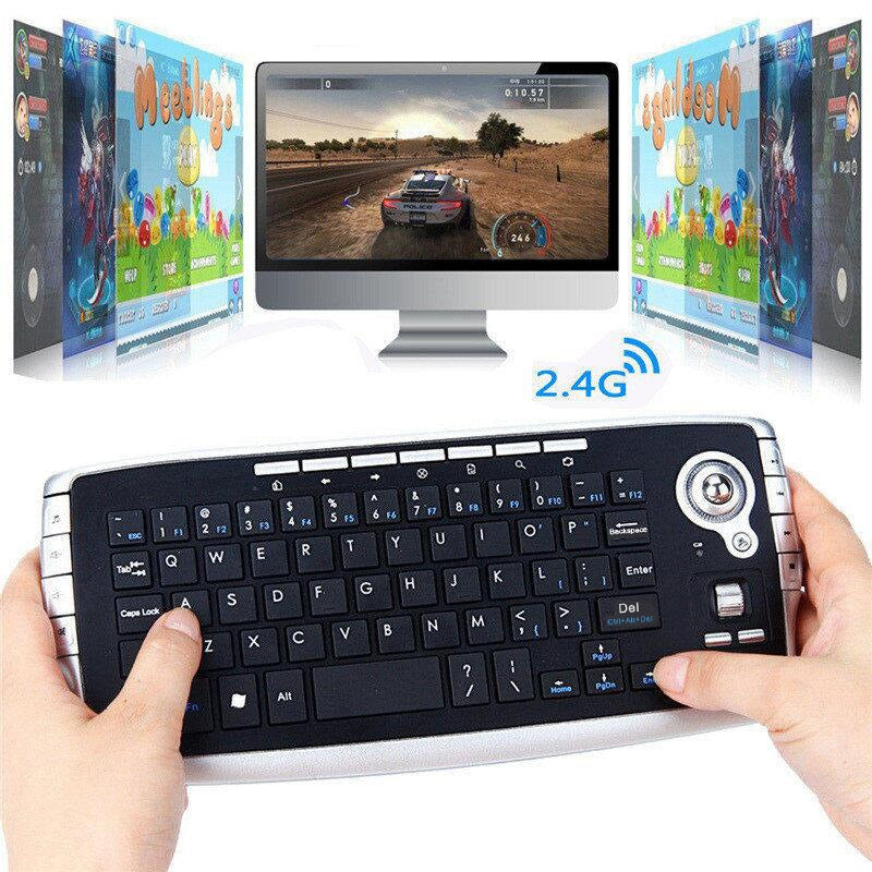 Air Flying Mouse Wireless Track Ball Keyboard Set
