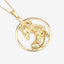 Colgante de Plata Esterlina con Diamante Blanco Genuino de 0.03 Quilates