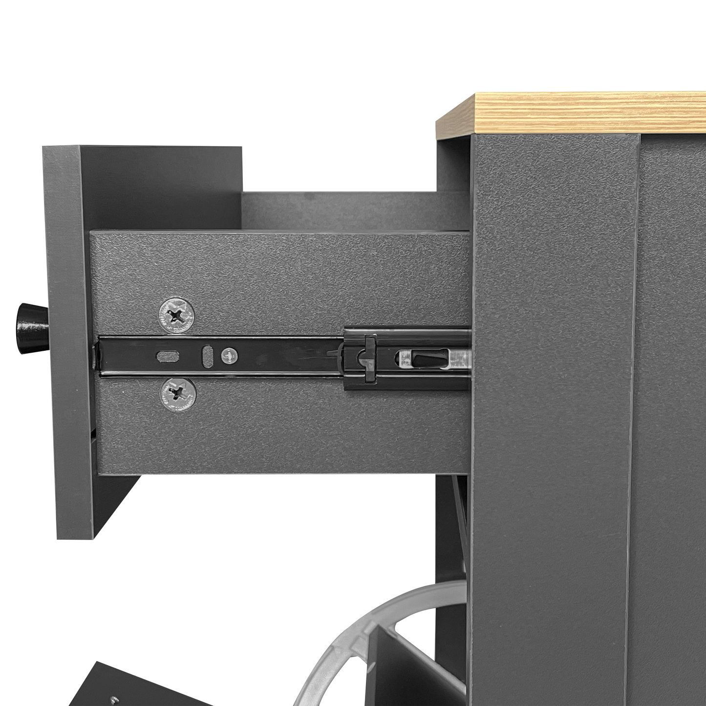 Organizador de Entrada Funcional ONTREND con 2 Cajones Plegables - Gris