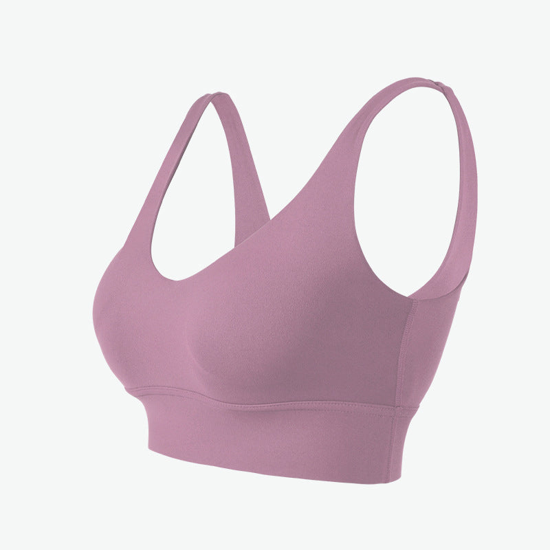High intensity sports bra women's beautiful back top fitness vest running gathering shock-absorbing yoga bra - Korvel