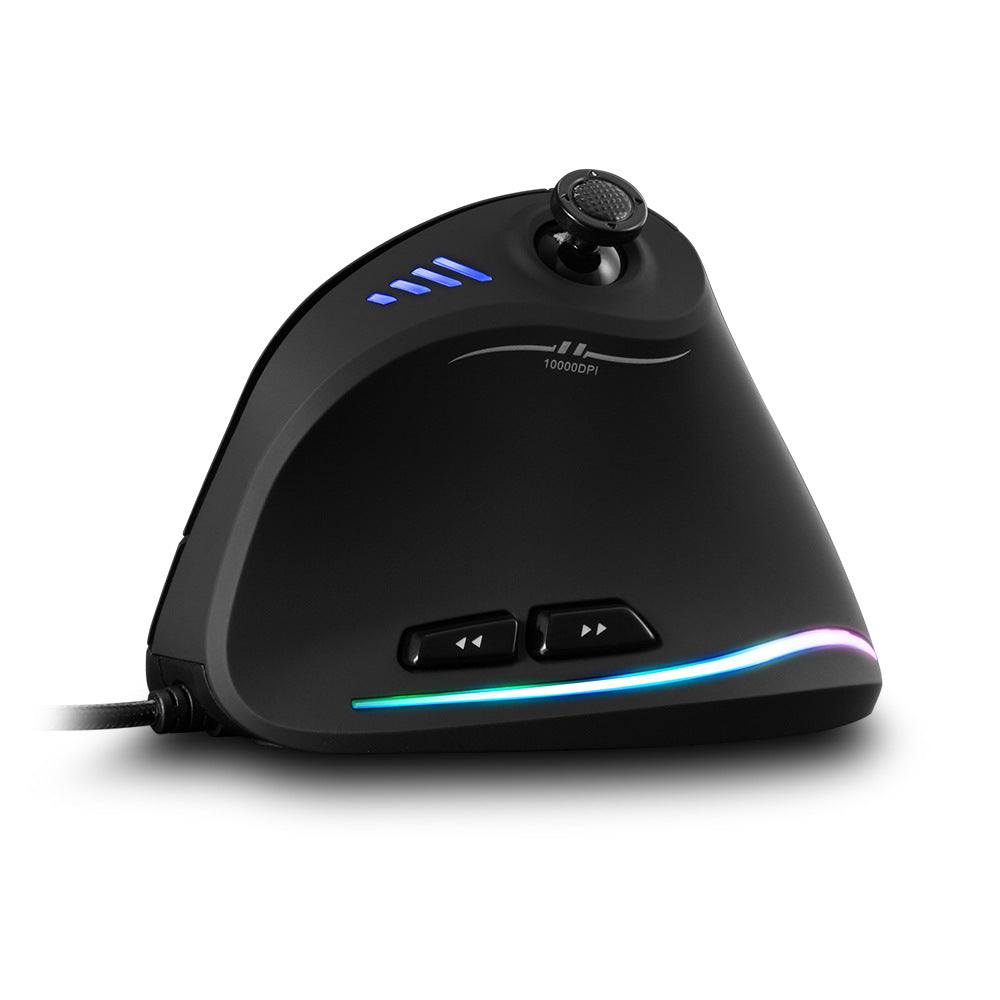 Master C18RGB Vertical Mouse Grip Ergonomic Joystick Game Wired Mouse Notebook Mouse - Korvel