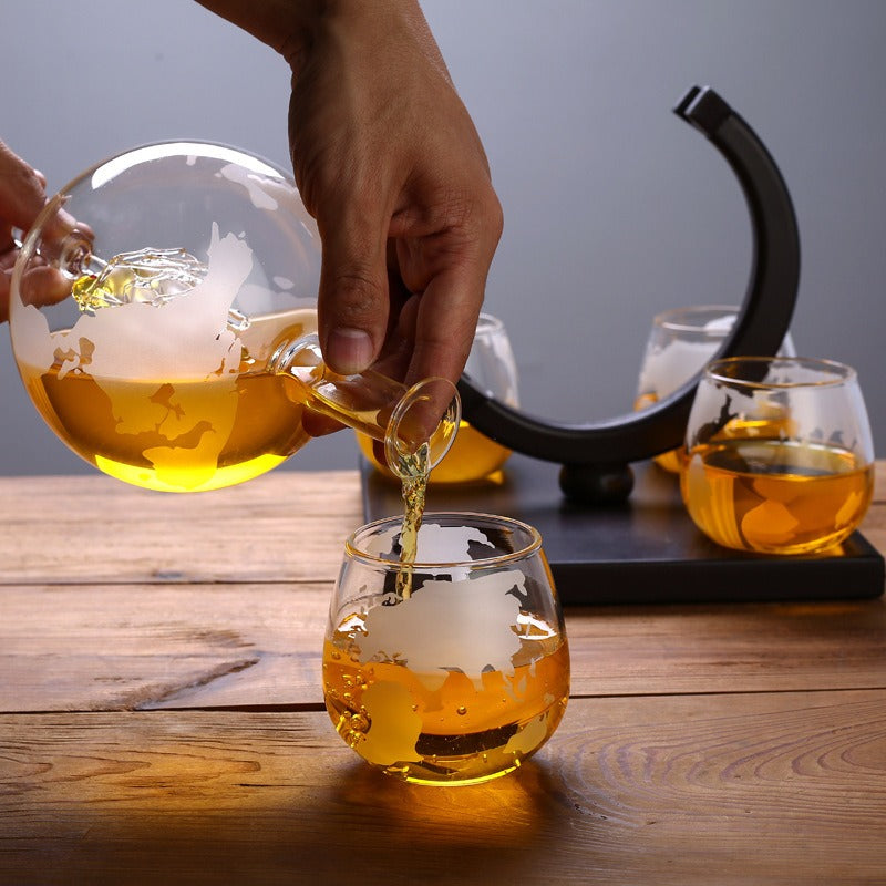 Creative Globe Decanter Set - Korvel