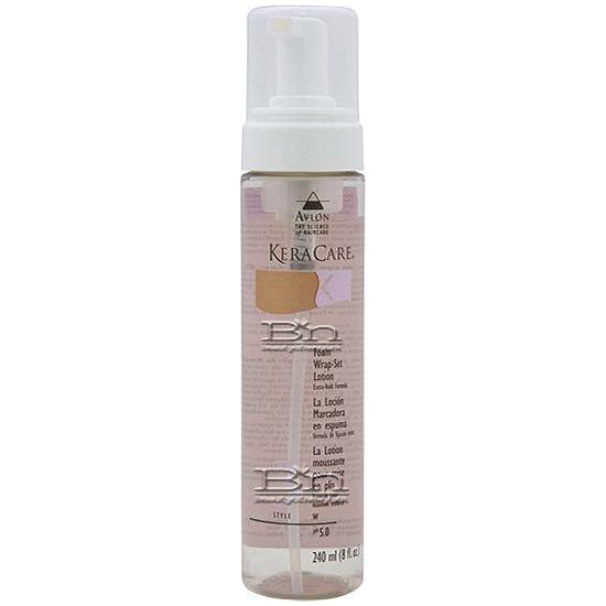 Avlon KeraCare Foam Wrap-Set Lotion Extra Hold 8 oz
