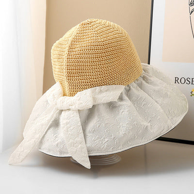 Premium Summer Vinyl Sun Hat with Face Covering