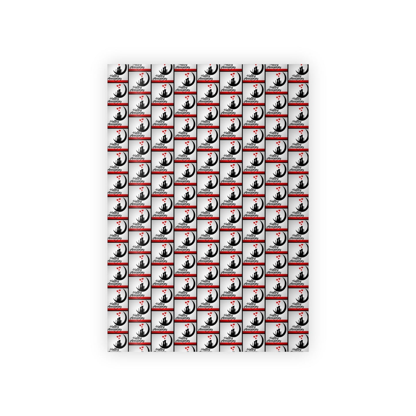 Papier Cadeau Joyeux Anniversaire Kitties - 1pc