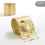 Elegant Gold Onion Cloth Christmas Ribbon with Decorative Bow