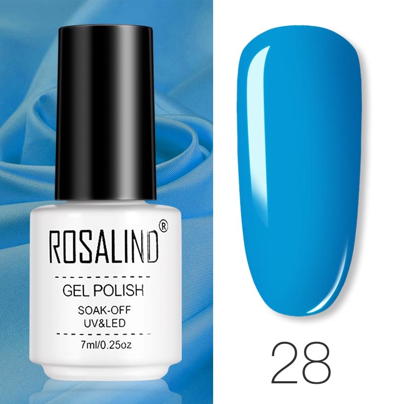 ROSALIND Gel Polish Set Manicure for Nails Semi Permanent Vernis top coat UV LED Gel Varnish Soak Off Nail Art Gel Nail Polish - Korvel
