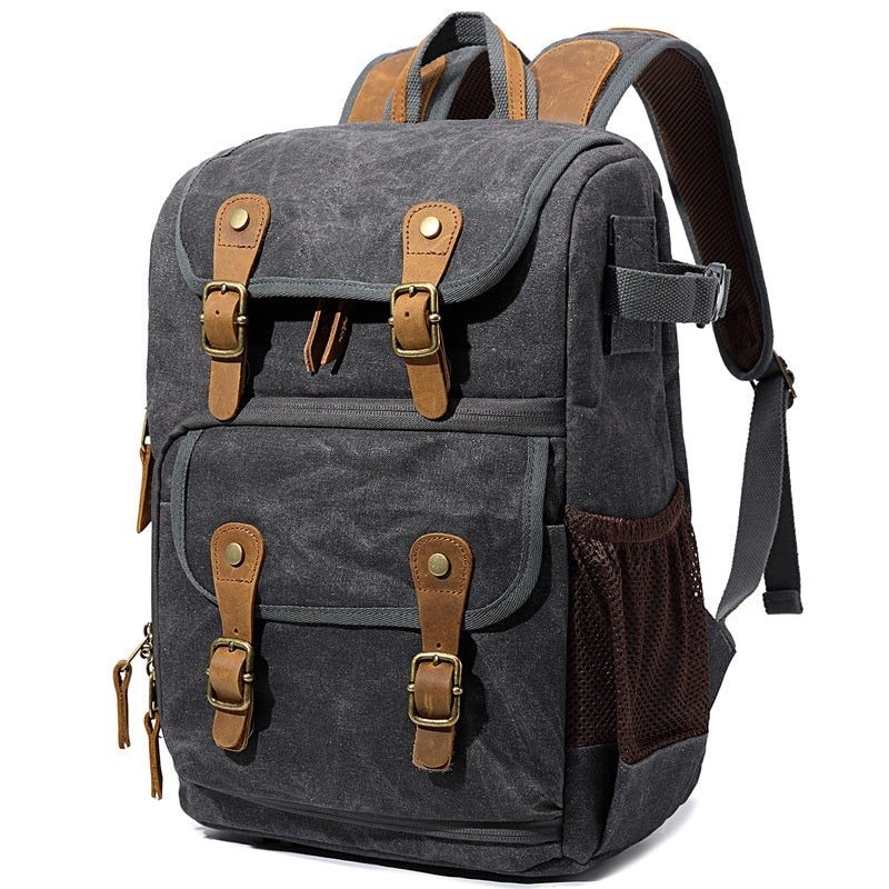 Kalier Waterproof Canvas Camera Backpack for DSLR