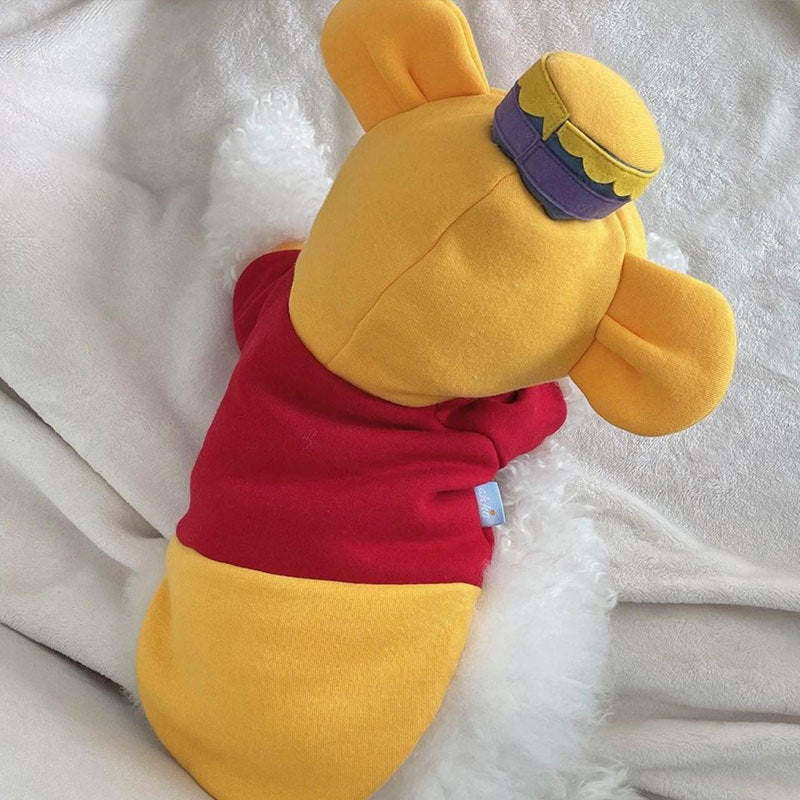 Winnie the Pooh Inspired Dog Sweater for Autumn & Winter
