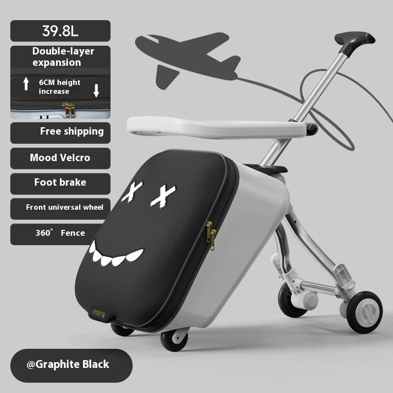 Maleta Trolley para Niños con Asiento y Rodante