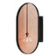 Matte Black Oval Embedded Medicine Cabinet with Mirror