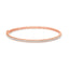 Bracelet jonc en or rose 14K avec diamants demi-éternité - 1,00 Cttw