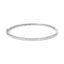 Bracelet jonc en or rose 14K avec diamants demi-éternité - 1,00 Cttw