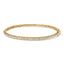 Bracelet jonc en or rose 14K avec diamants demi-éternité - 1,00 Cttw