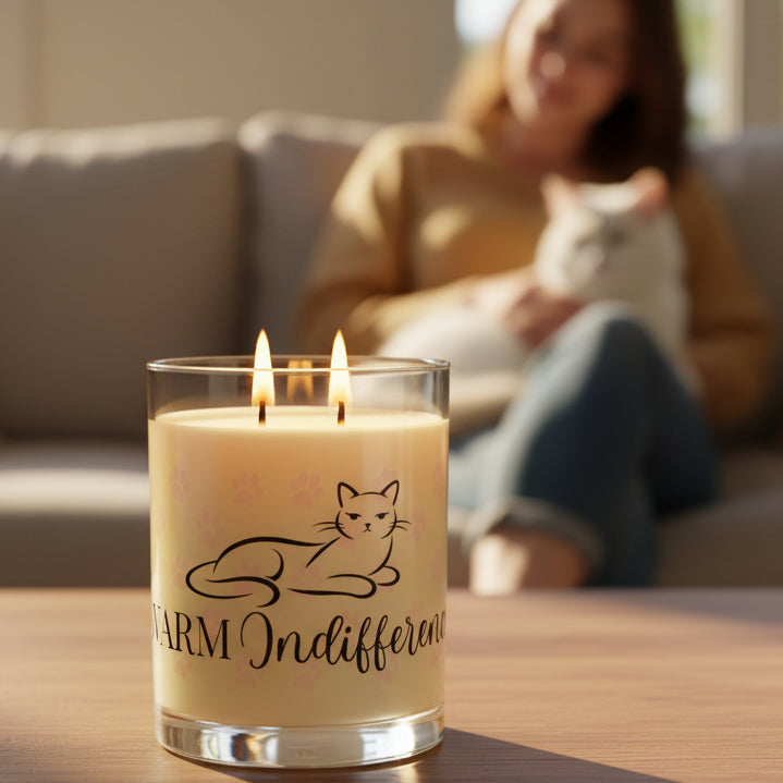 Indifférence Chaleureuse – Bougie en Soja Chat Indifférent