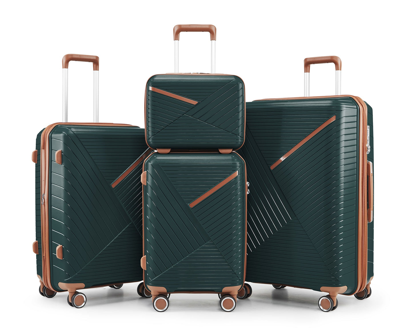Premium 4-Piece Luggage Set with 360-Degree Spinner Wheels