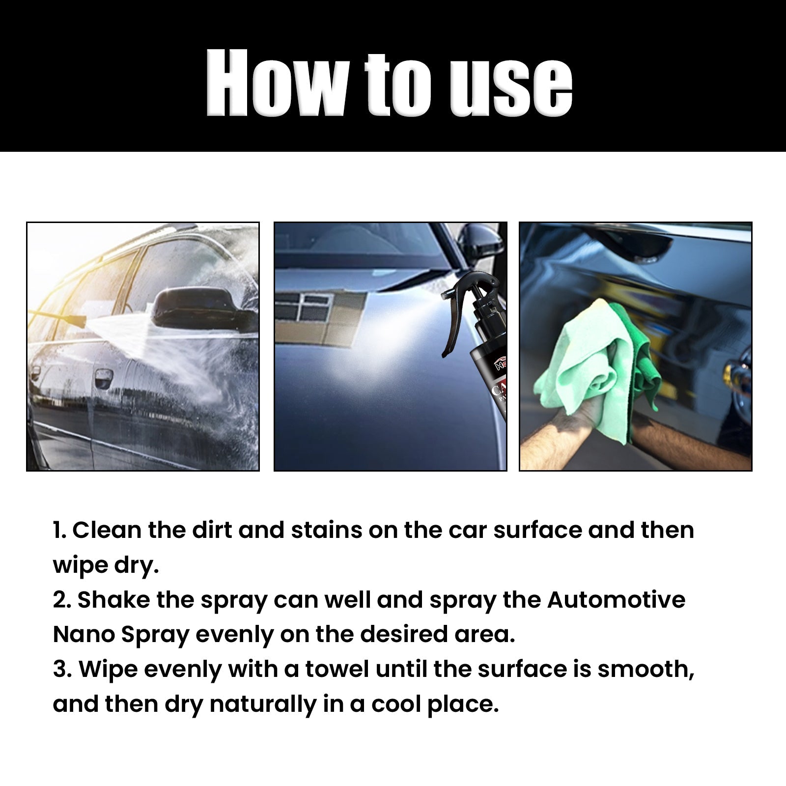 Car Nano Paint Coating Agent, Maintenance Paint Decontamination Brightening Automotive Coating Coating Spray For All Vehicles - Korvel