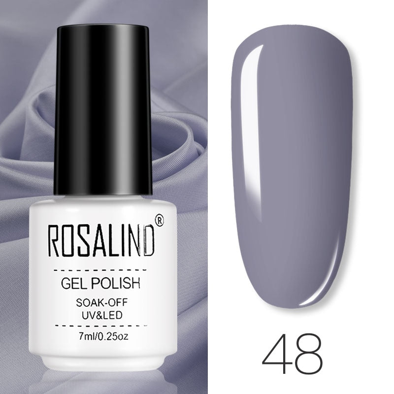 ROSALIND Gel Polish Set Manicure for Nails Semi Permanent Vernis top coat UV LED Gel Varnish Soak Off Nail Art Gel Nail Polish - Korvel