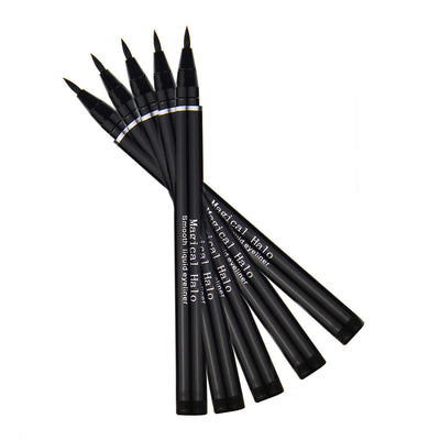 Magical Halo Black Eyeliner Waterproof Sweat-Proof Quick-Drying Hard-Headed Liquid Eyeliner - Korvel