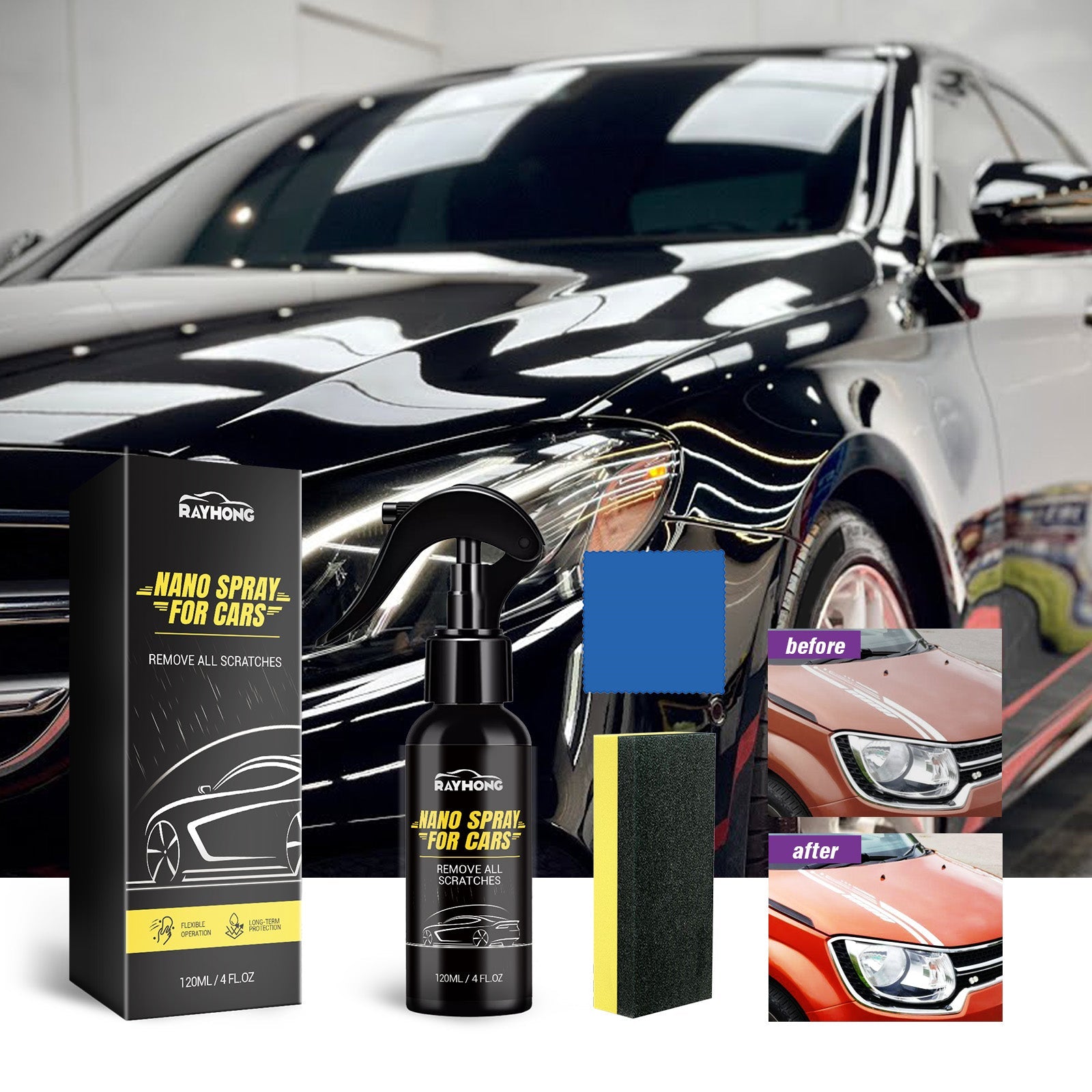Car Coating Spray Car Paint Brightening Refurbished Dust Cleaning Oil Maintenance Coating Agent - Korvel