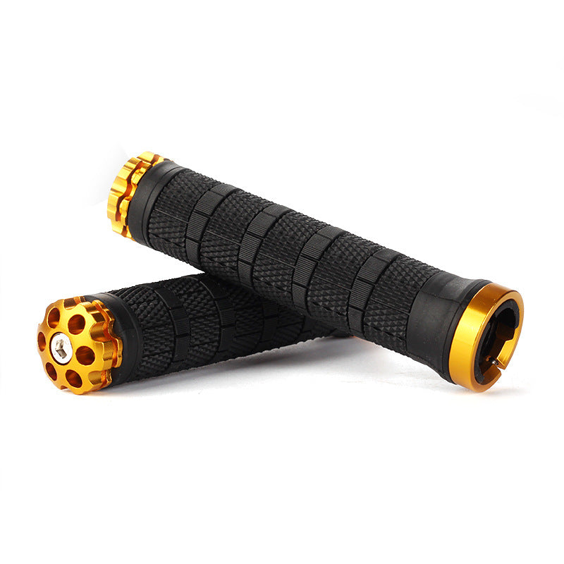 Mountain Bike Rubber Handle Aluminum Alloy Integrated Plug Lock Handle Riding Equipment Accessories - Korvel
