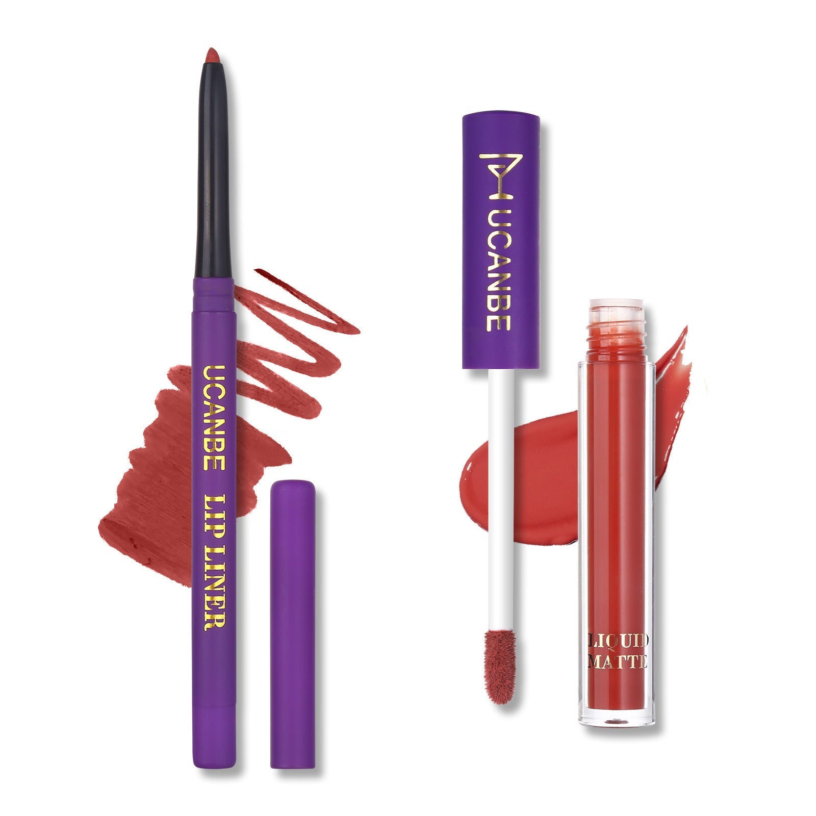 UCANBE Matte Lip Glaze + Lip Liner + Primer Set of 13 Packs - Korvel