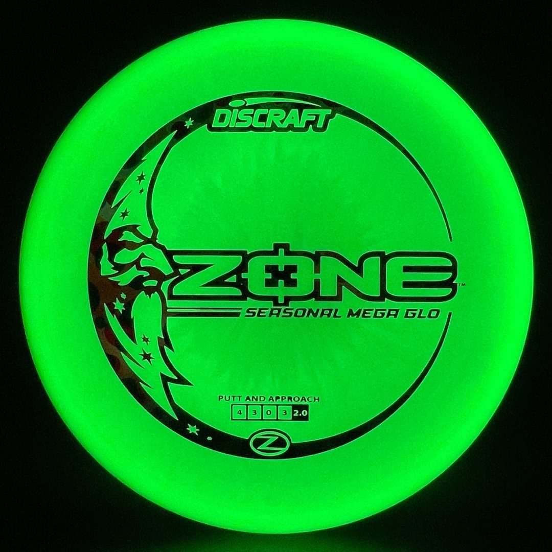 Discraft Mega Glo Zone - Premium Glow Disc Golf Putter