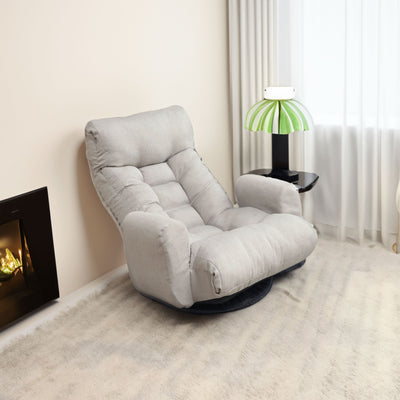 Adjustable head and waist game chair lounge chair in the living room 360 degree rotatable sofa chair - Korvel