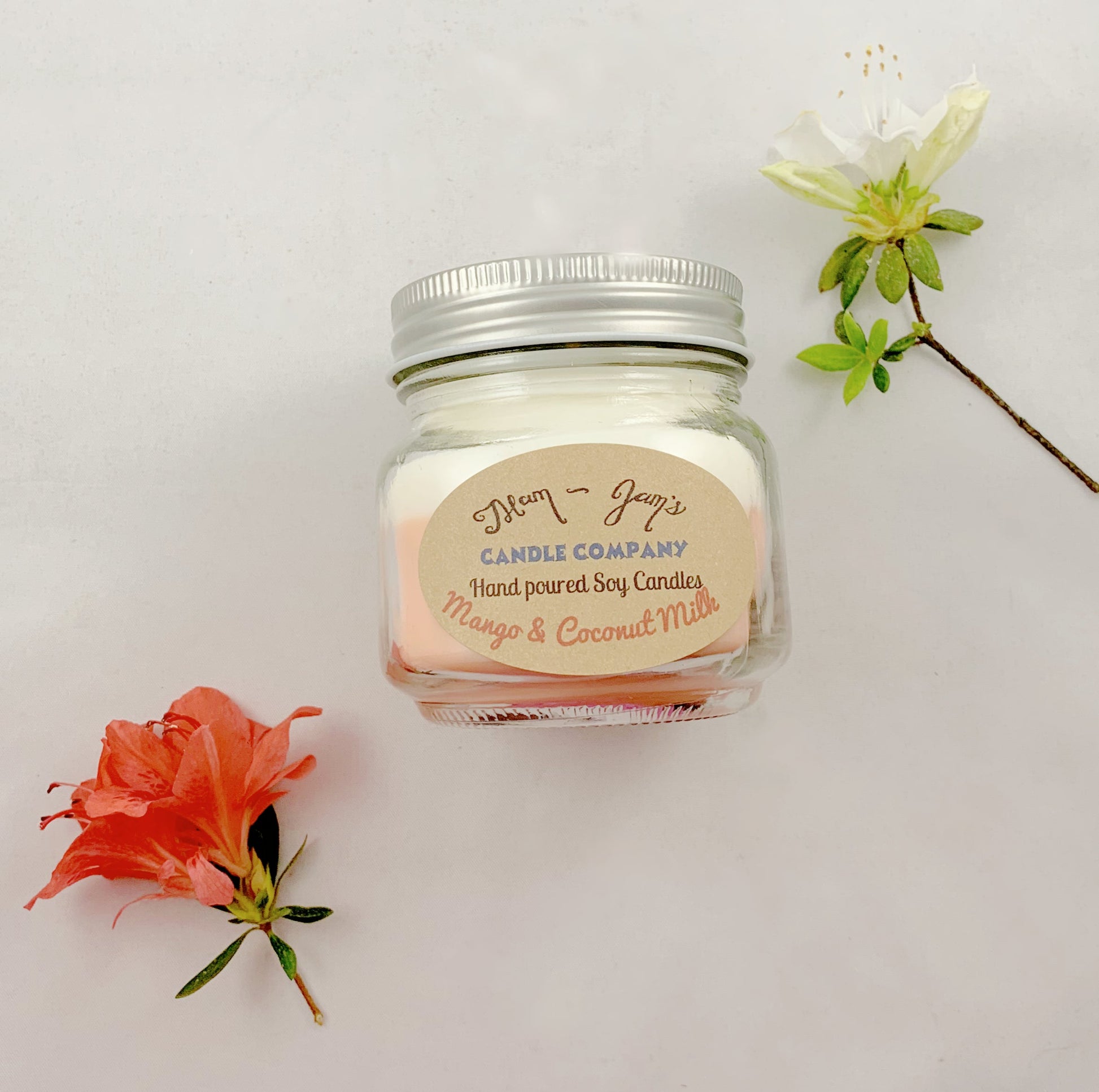Mango and Coconut Soy Candle – Tropical & Sweet Scent | Mam Jam’s - Korvel