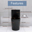 Matte Black Elongated One Piece Toilet Dual Flush 1.1/1.6 GPF Water Saving Map 1000g,Matte Black - Korvel