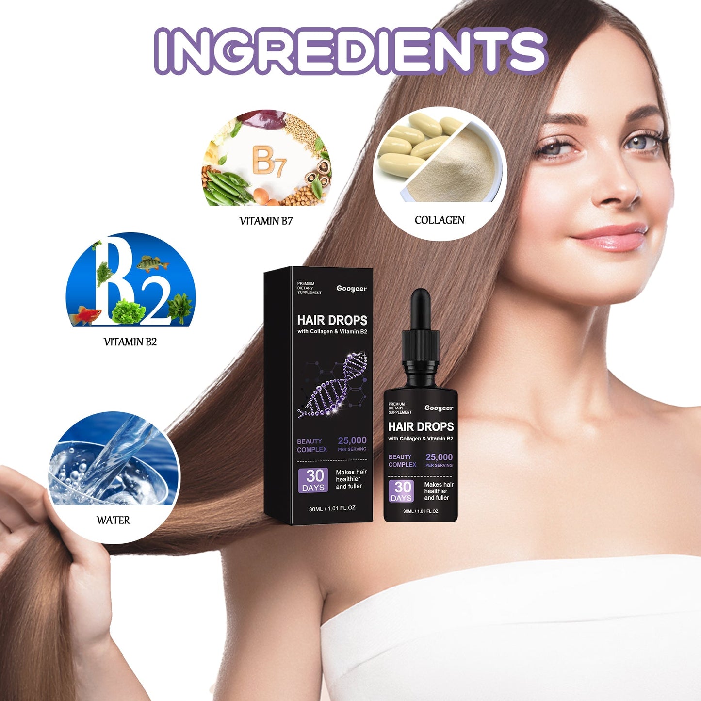 Hair Follicle Dense Hair Drops Repair Hair Follicle Nourishing Hair Roots Dense Solid Hair Care - Korvel