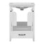24" Bathroom Vanity with Sink, Bathroom Vanity Cabinet with One Drawer and Doors, Solid Wood and MDF, White - Korvel