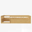 Twin Floor Bed Frame with Fence, Wood Kids Floor Beds Frame for Bedroom Playroom,Natural - Korvel