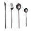 Portuguese Stainless Steel Knife Fork Spoon Golden Steak Knife Fork Set Four-Piece Tableware Set - Korvel